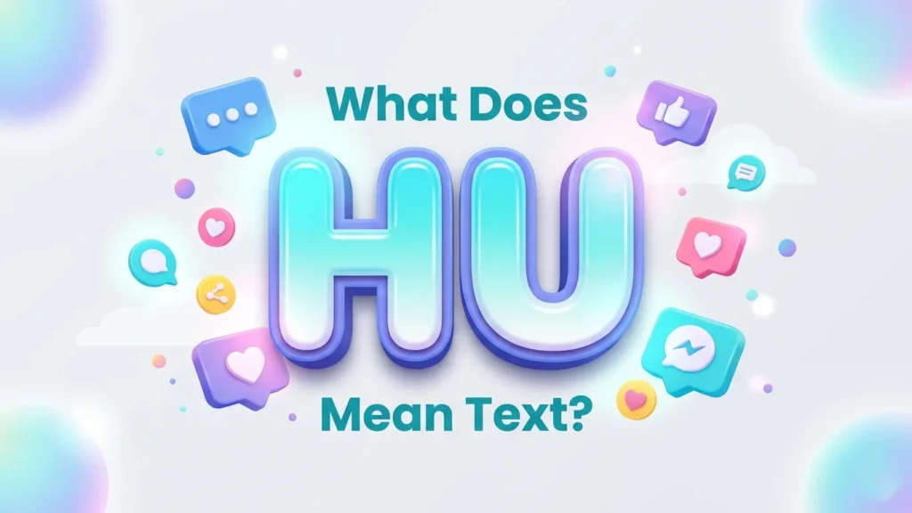 what does hu mean text