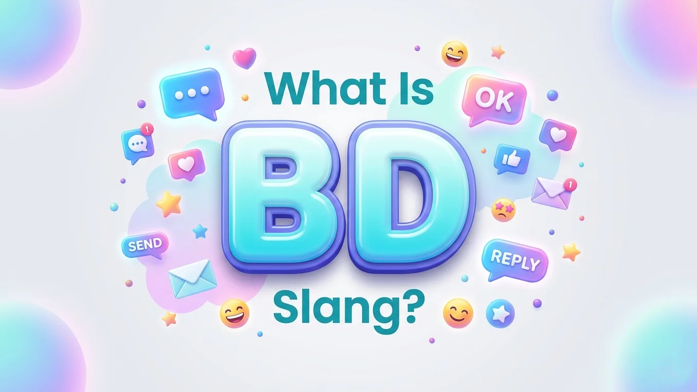 what is bd slang
