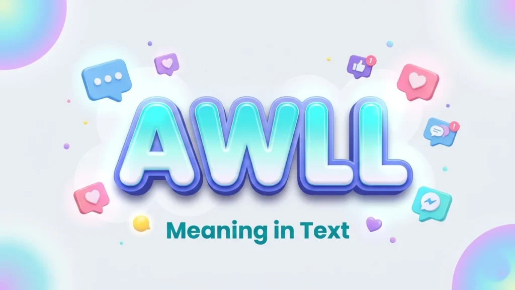 awll meaning in text