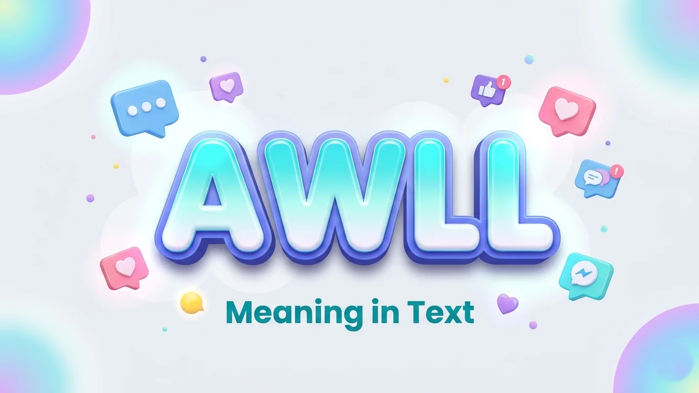 awll meaning in text