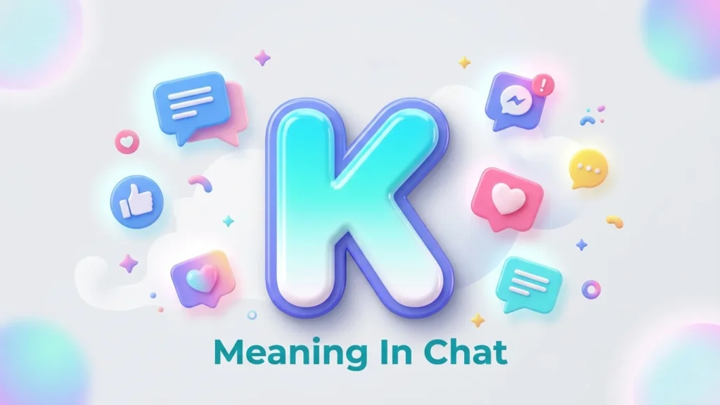 k meaning in chat