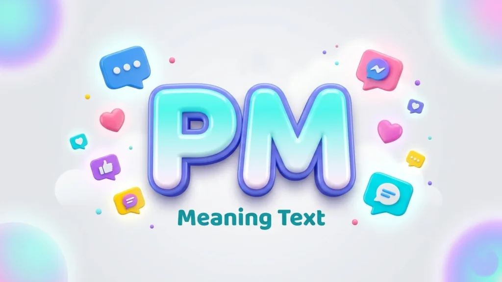 pm meaning text