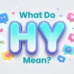 what do hy mean