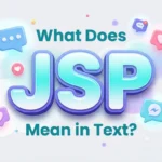 what does jsp mean in text