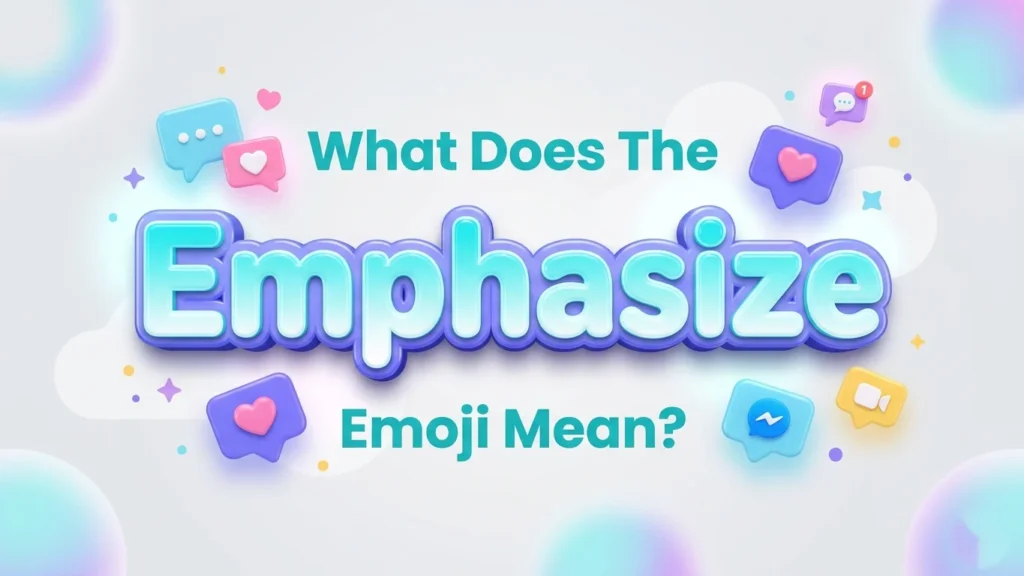 what does the emphasize emoji mean